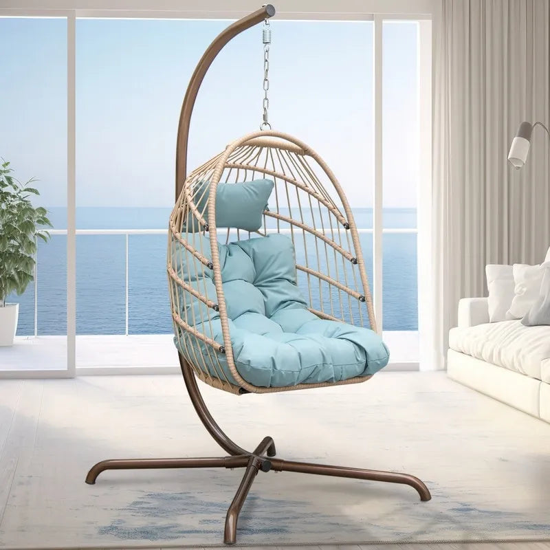 Fauteuil œuf surdimensionné Royal avec support, intérieur/extérieur, capacité de 158 kg