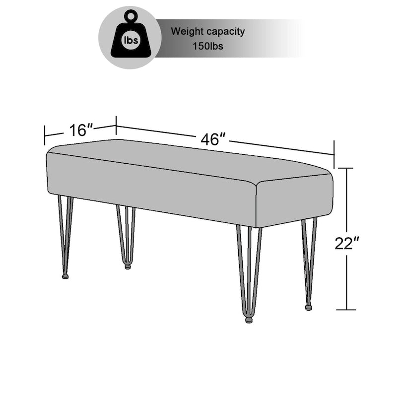 Banc Ottoman en Fausse Fourrure