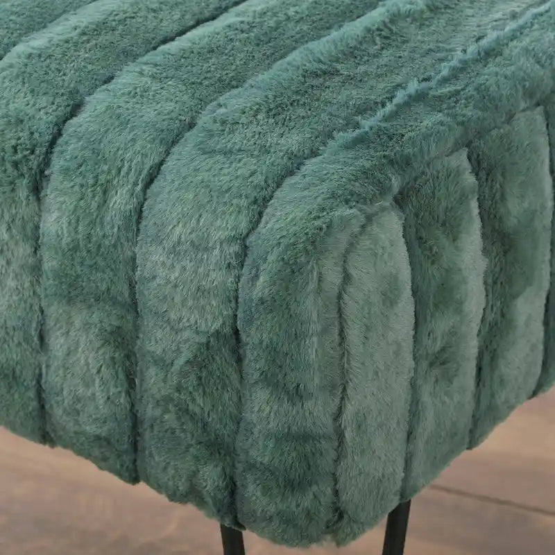Banc Ottoman en Fausse Fourrure