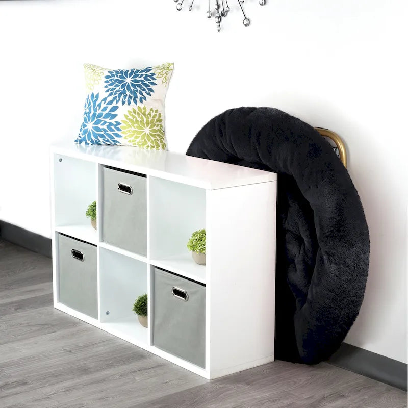 Fauteuil soucoupe douillet extra-large en fausse fourrure