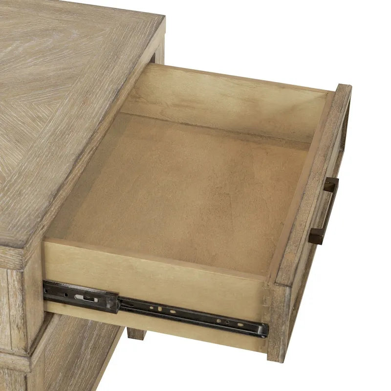Table d'appoint avec tiroir en grès vieilli