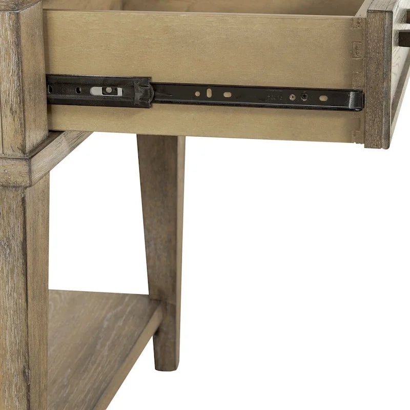 Table d'appoint avec tiroir en grès vieilli