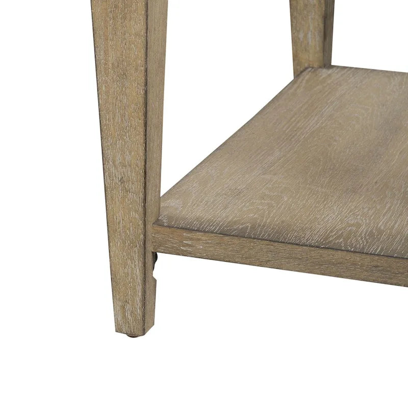 Table d'appoint avec tiroir en grès vieilli