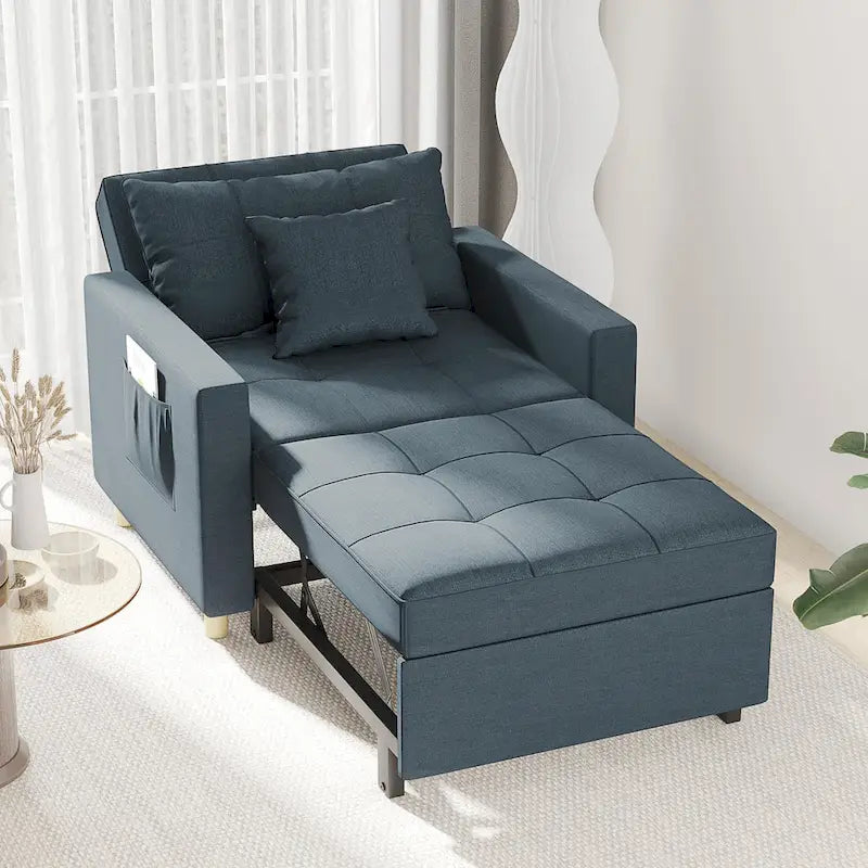 Canapé Convertible 3 en 1 Lit et Fauteuil Réglable