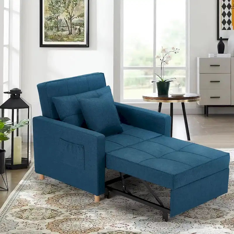 Canapé Convertible 3 en 1 Lit et Fauteuil Réglable