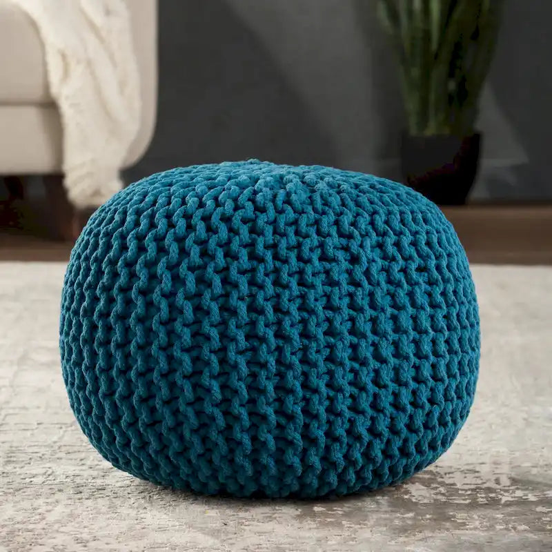 Pouf Rond Texturé