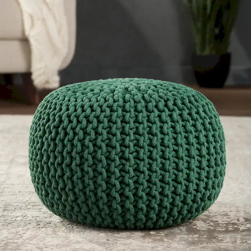 Pouf Rond Texturé