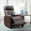 Fauteuil inclinable de massage en similicuir PU pour cinéma maison avec siège rembourré