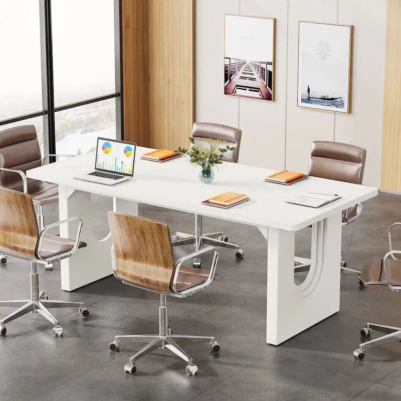 Bureau de direction moderne, grande table de conférence de 180 cm pour réunion