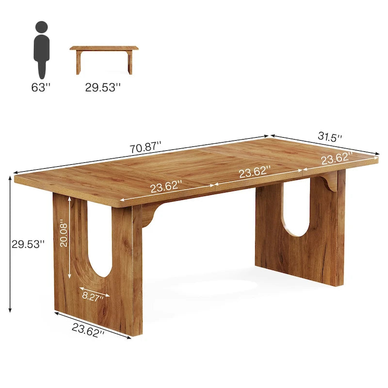 Bureau de direction moderne, grande table de conférence de 180 cm pour réunion