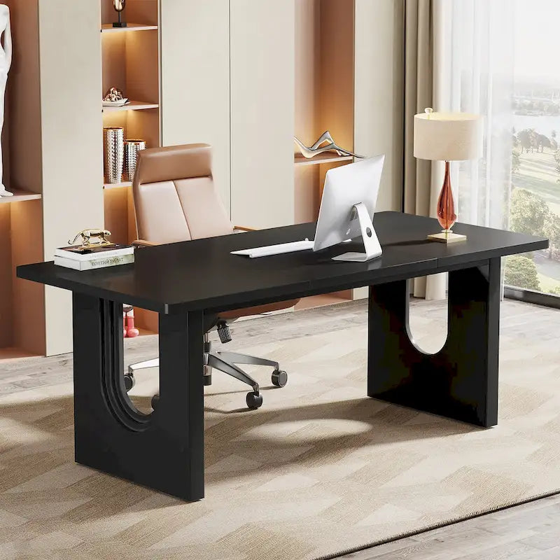Bureau de direction moderne, grande table de conférence de 180 cm pour réunion