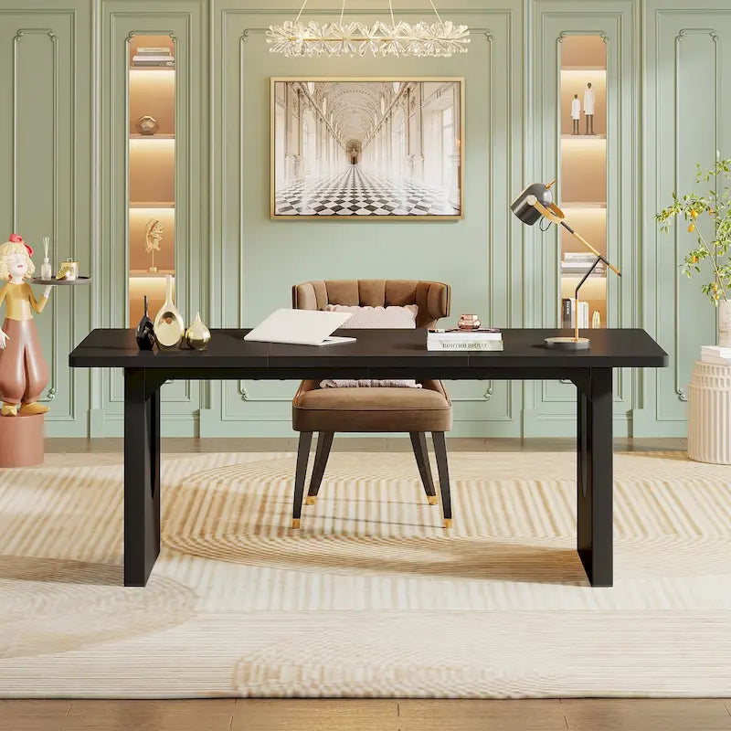 Bureau de direction moderne, grande table de conférence de 180 cm pour réunion