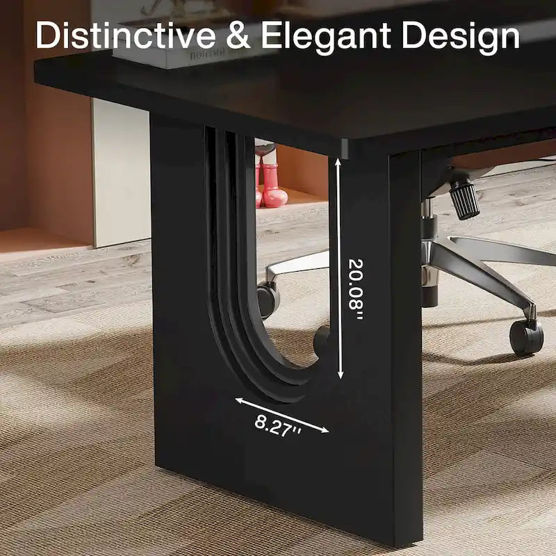 Bureau de direction moderne, grande table de conférence de 180 cm pour réunion