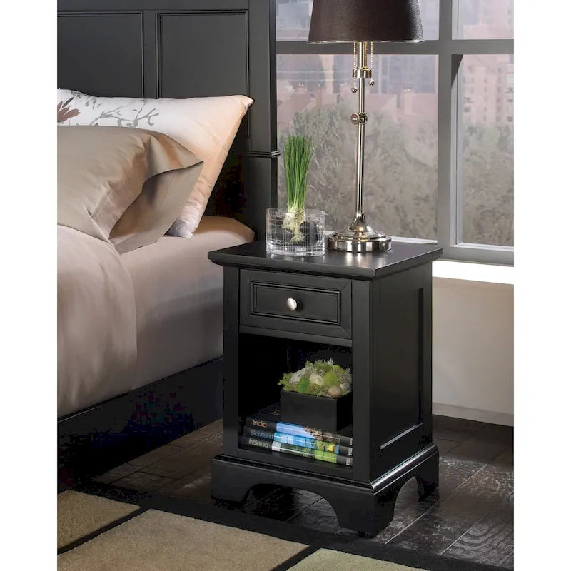Table de chevet noire