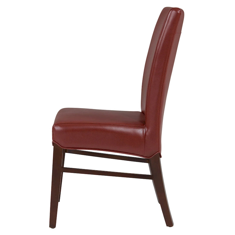 Chaises de salle à manger en cuir reconstitué (lot de 2) - na
