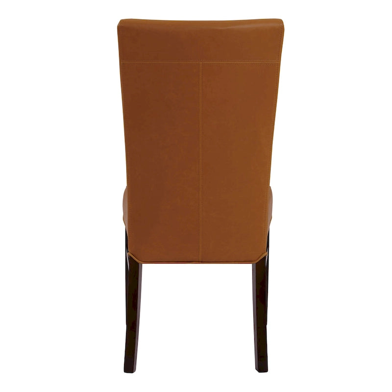 Chaises de salle à manger en cuir reconstitué (lot de 2) - na