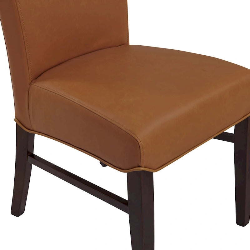 Chaises de salle à manger en cuir reconstitué (lot de 2) - na