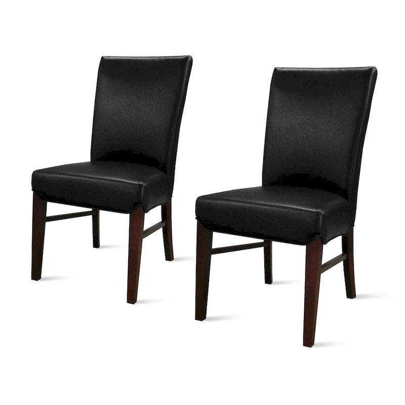 Chaises de salle à manger en cuir reconstitué (lot de 2) - na