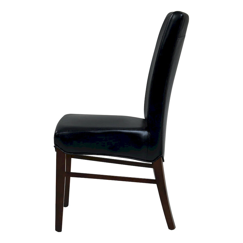 Chaises de salle à manger en cuir reconstitué (lot de 2) - na
