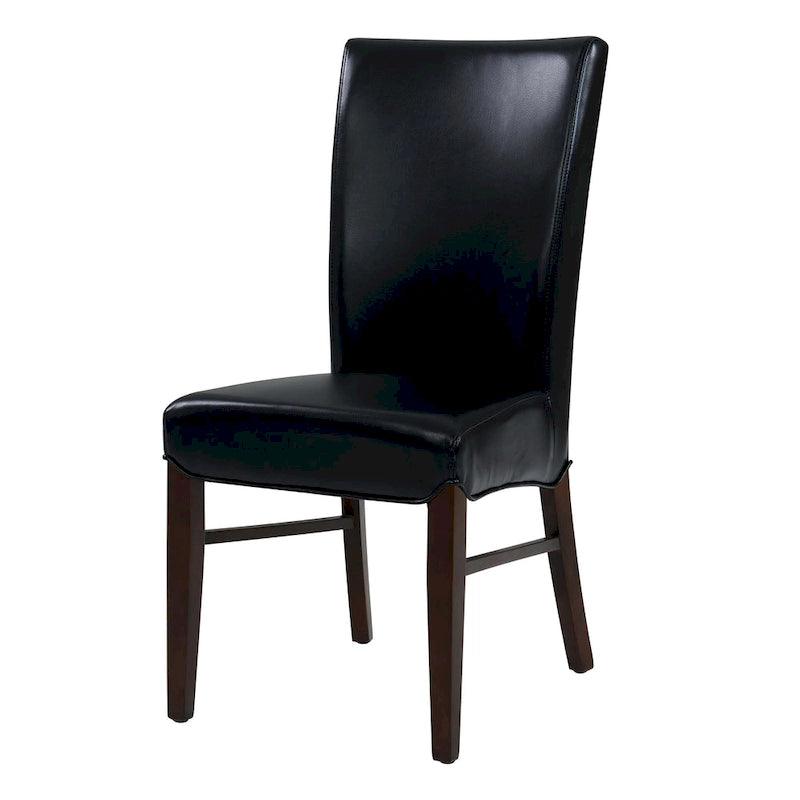 Chaises de salle à manger en cuir reconstitué (lot de 2) - na