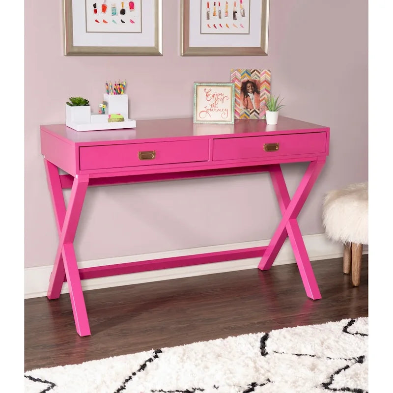 Bureau rectangulaire avec rangements