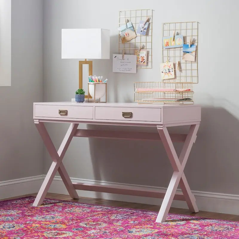 Bureau rectangulaire avec rangements