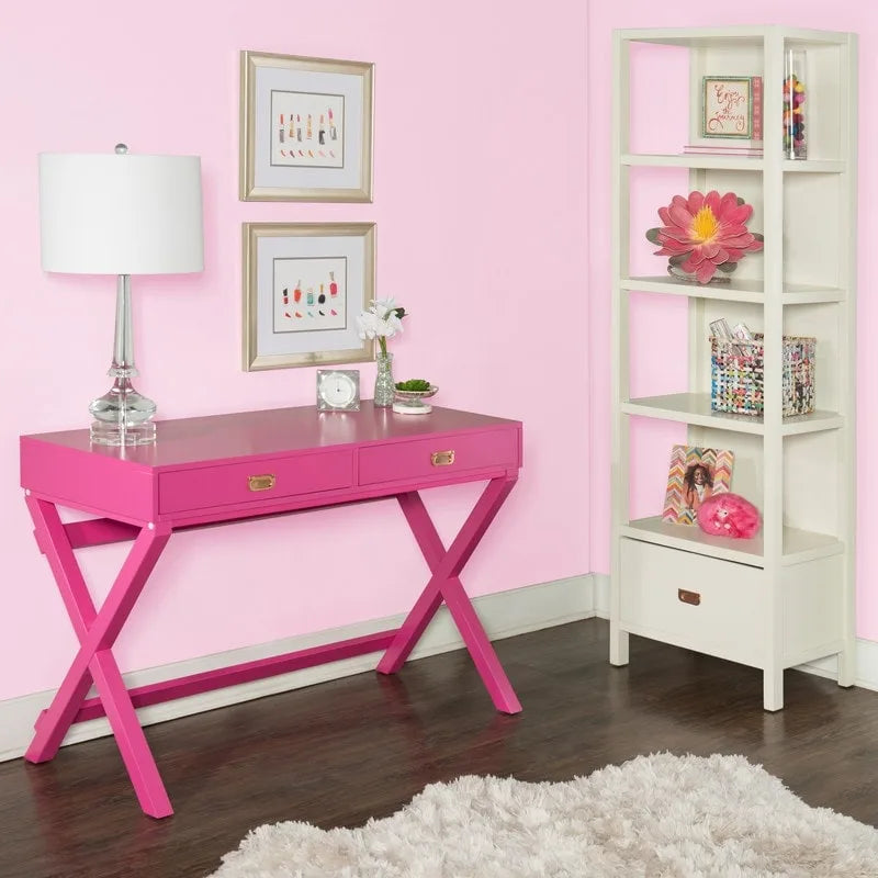 Bureau rectangulaire avec rangements