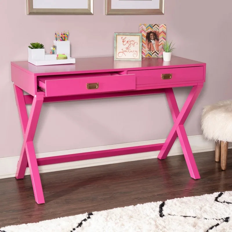 Bureau rectangulaire avec rangements