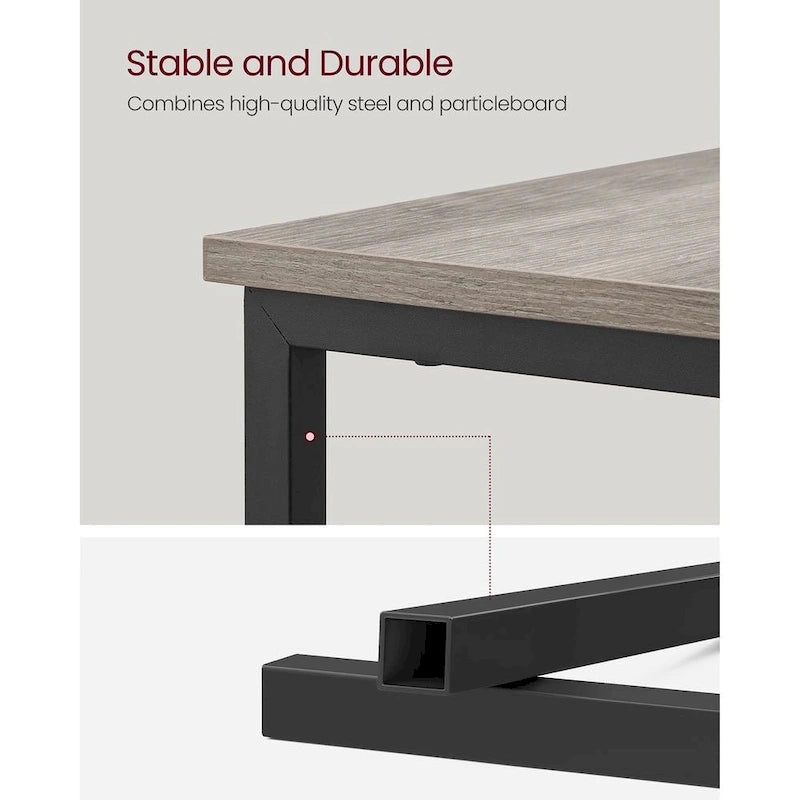 Table de chevet étroite à 2 tiroirs avec 2 étagères ouvertes et station de recharge pour le salon ou la chambre à coucher