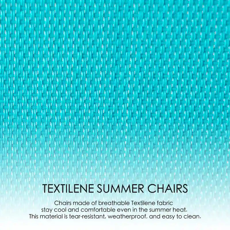 Fauteuil à bascule d'extérieur contemporain en textilène