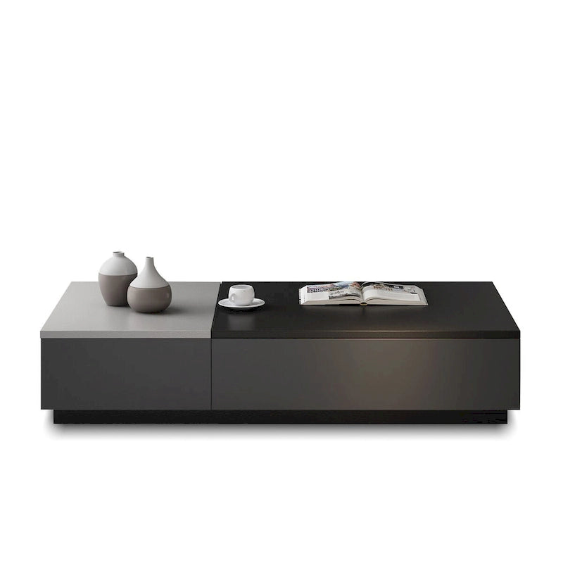 51,18 Table basse relevable avec compartiment de rangement caché et 2 tiroirs