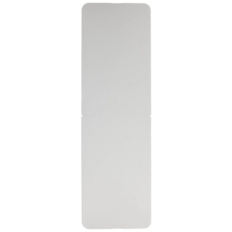 Table d'événement pliante en plastique blanc granit 30 L x 96 L avec poignée de transport